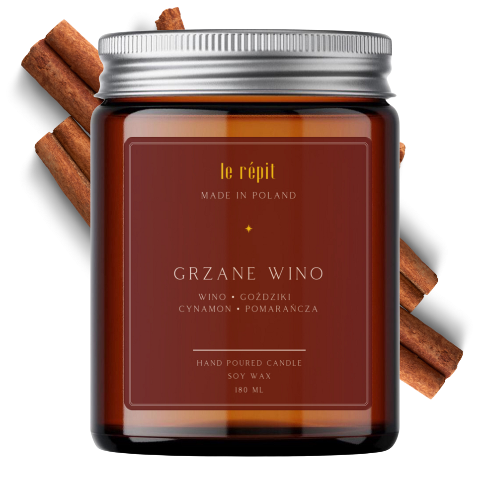 Świeca Grzane Wino 180 ml