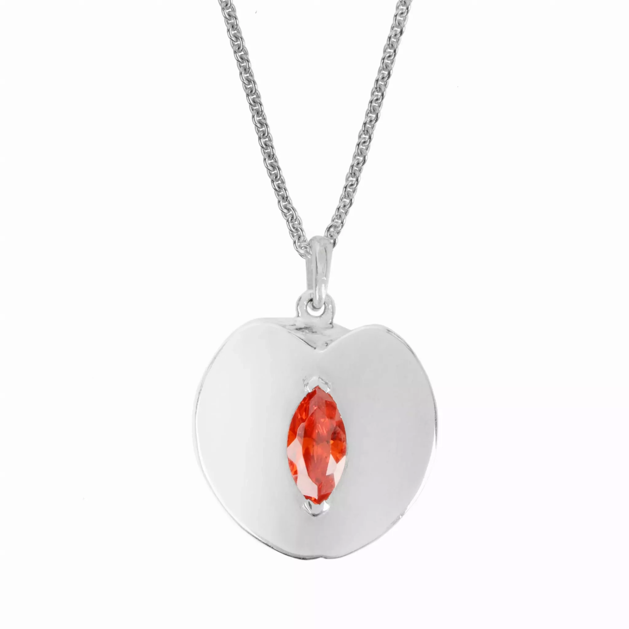 NASZYJNIK BRZOSKWINKA SILVER