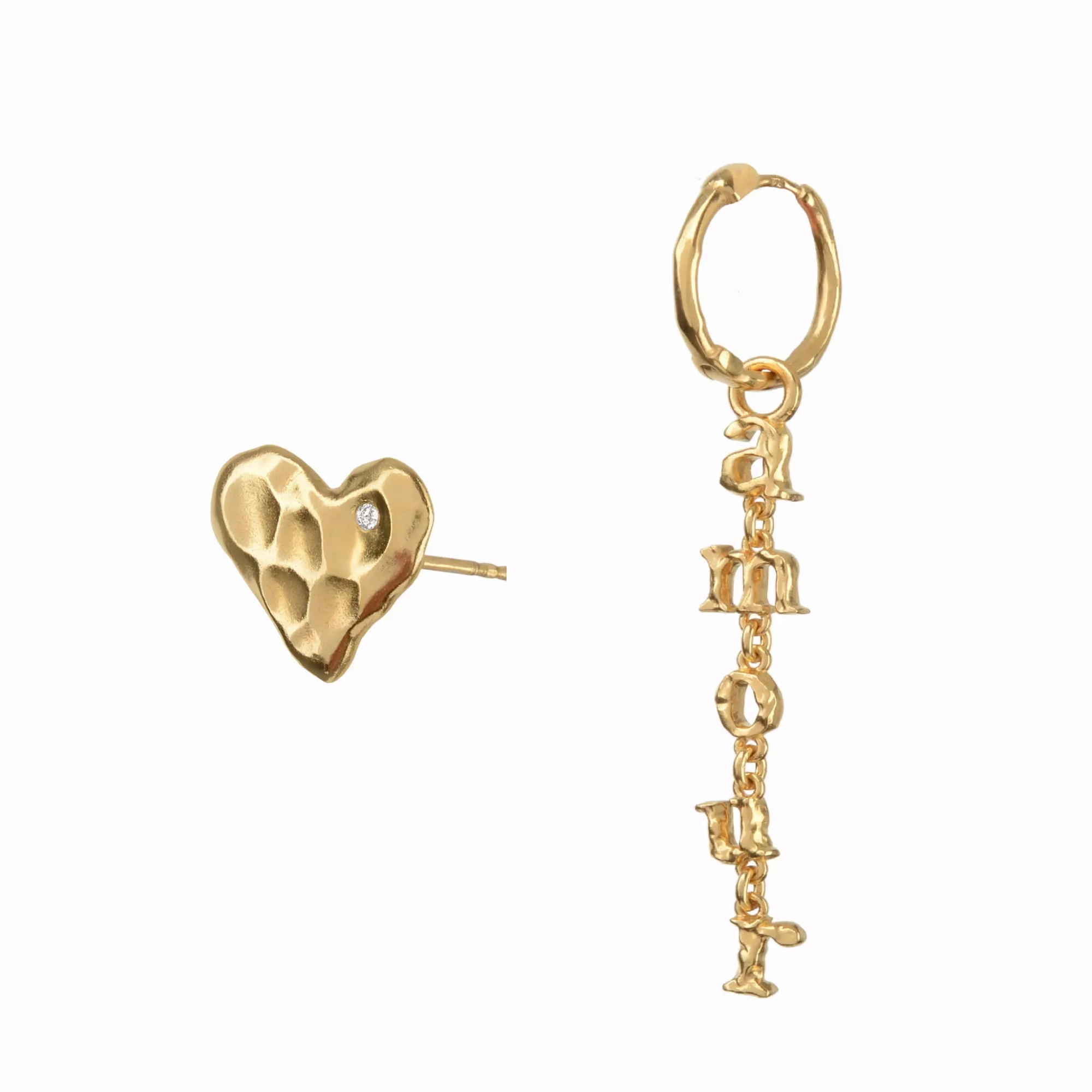 KOLCZYKI AMOUR GOLD COUPLE