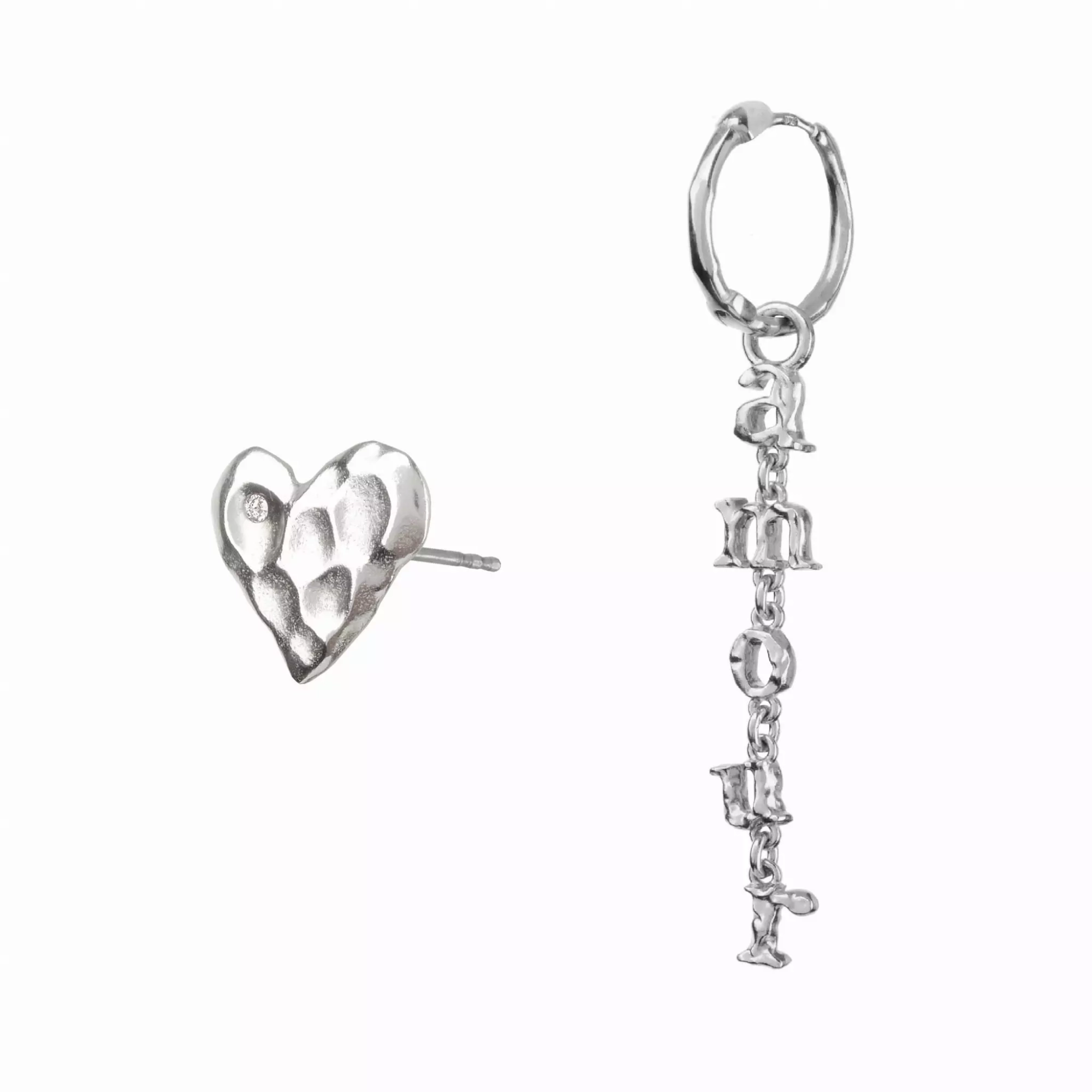 KOLCZYKI AMOUR SILVER COUPLE