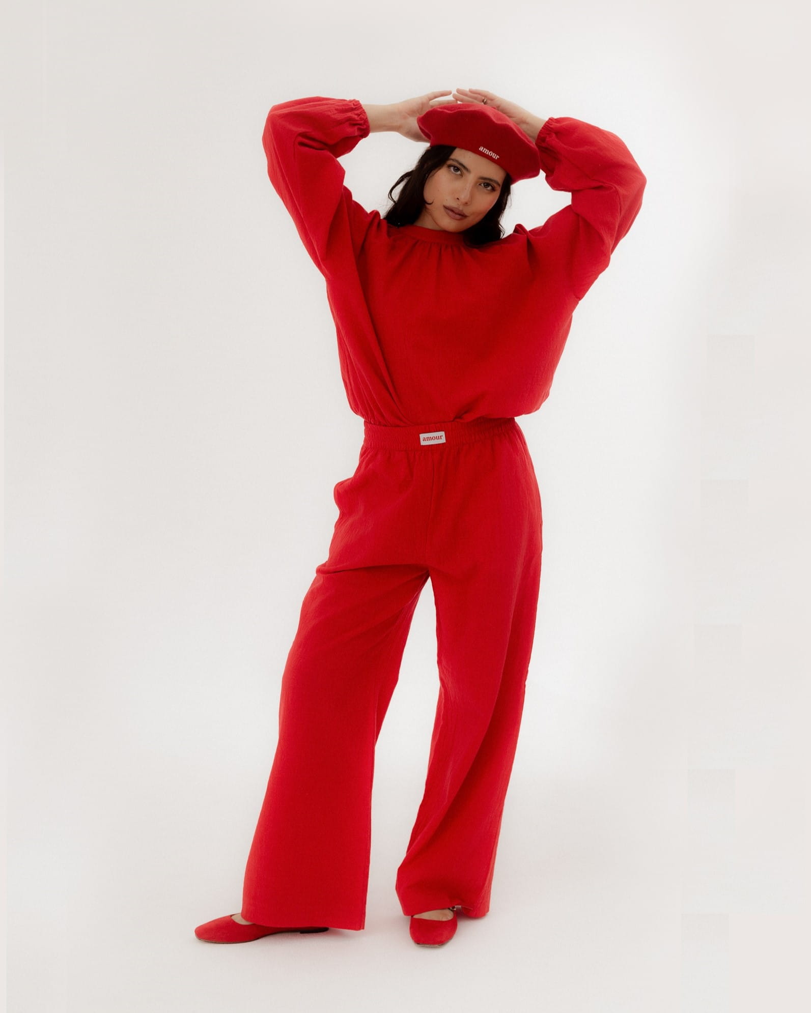 spodnie AMOUR RED