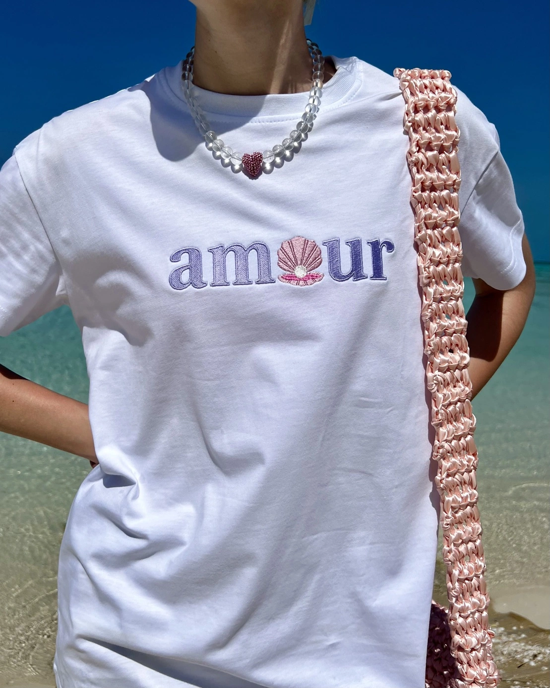 t-shirt AMOUR MUSZELKA