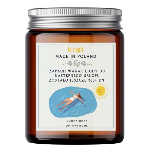 Świeca AFIRMACJA WAKACJI 180 ml