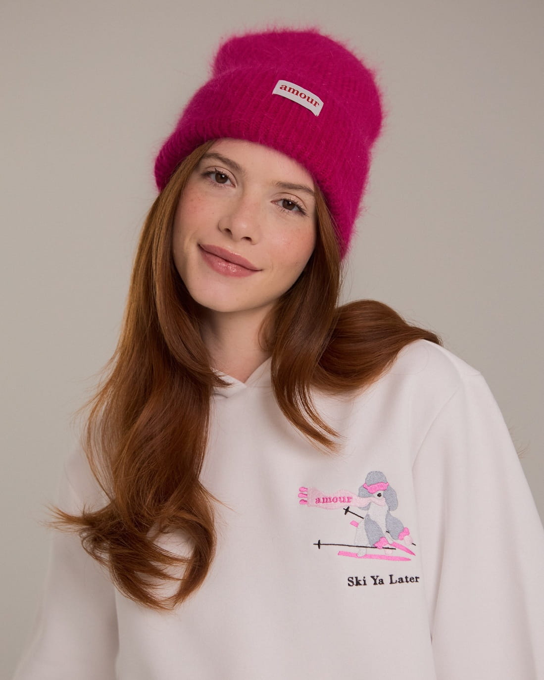 czapka AMOUR PINK