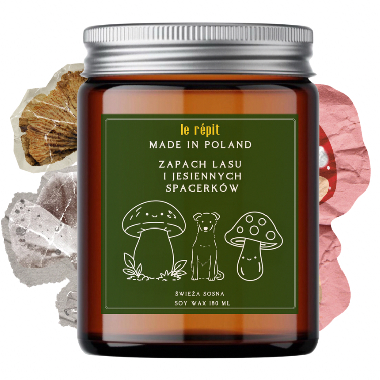 świeca PIESEK GRZYBIARZ 180 ml