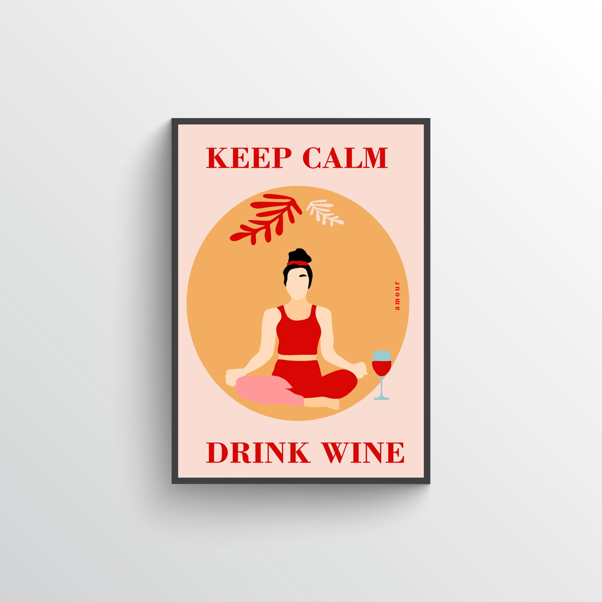 Plakat Keep Calm (pink)